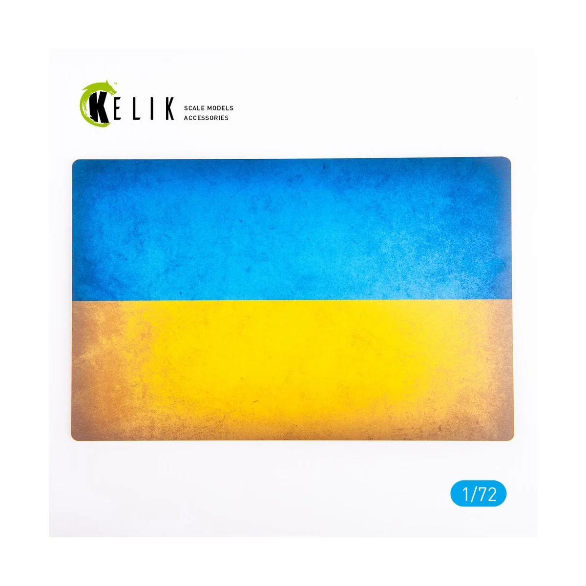 Ukraine Flag - Base - Acrylic 3 mm (280 x 180 mm) (170 g) 1/72 - Ke...