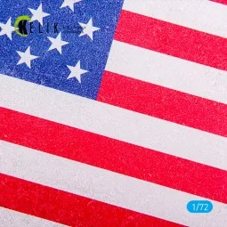 USA Flag - Base - Acrylic 3 mm (280 x 180 mm) (170 g) 1/72 - Kelik ...