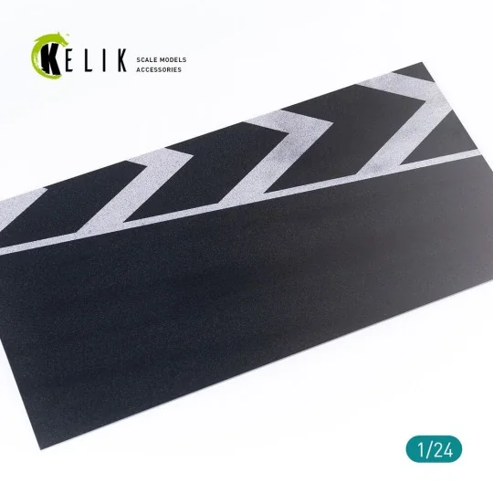 Asphalt road race track Base - Acrylic 3 mm (180 x 357 mm), 1/24 - ...