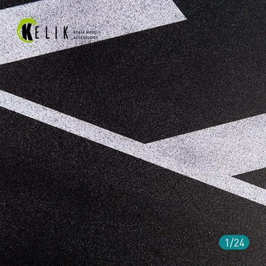 Asphalt road race track Base - Acrylic 3 mm (180 x 357 mm) 1/24 - K...