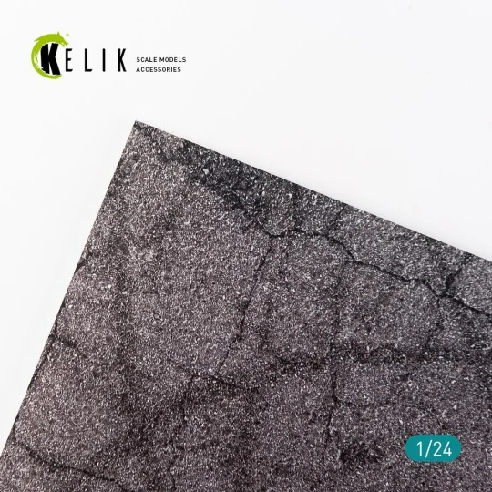 Cracked asphalt Base - Acrylic 3 mm (180 x 357 mm) (210 g) 1/24 - K... Cracked asphalt Base - Acrylic 3 mm (180 x 357 mm) (210 g) 1/24 - K...