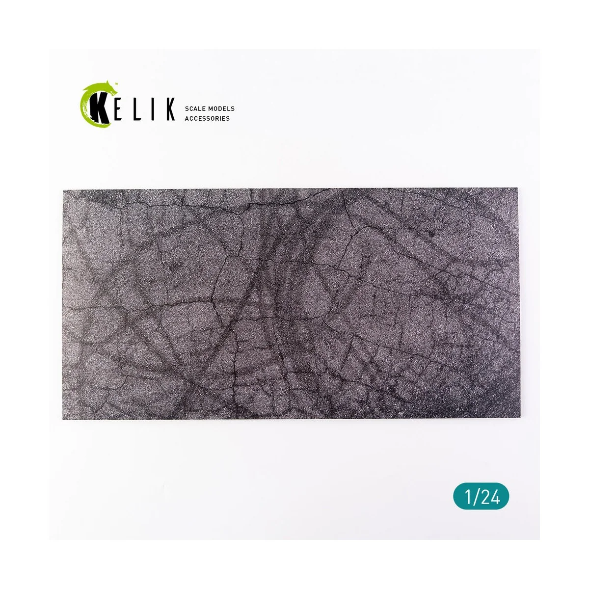 Cracked asphalt Base - Acrylic 3 mm (180 x 357 mm) (210 g) 1/24 - K... Cracked asphalt Base - Acrylic 3 mm (180 x 357 mm) (210 g) 1/24 - K...