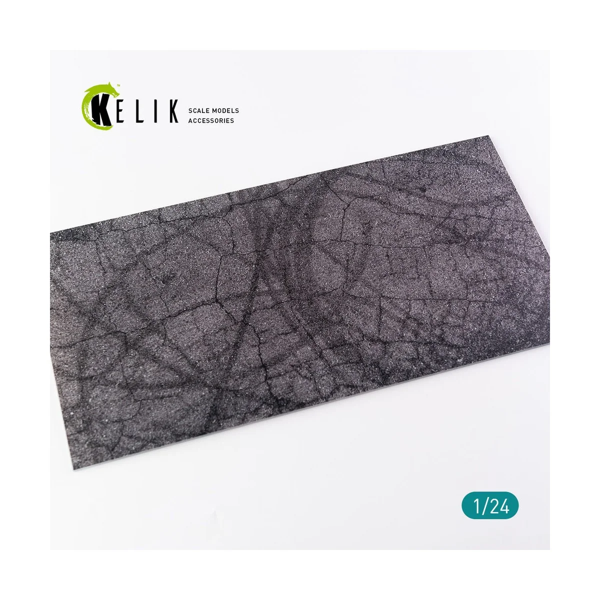 Cracked asphalt Base - Acrylic 3 mm (180 x 357 mm) (210 g) 1/24 - K... Cracked asphalt Base - Acrylic 3 mm (180 x 357 mm) (210 g) 1/24 - K...