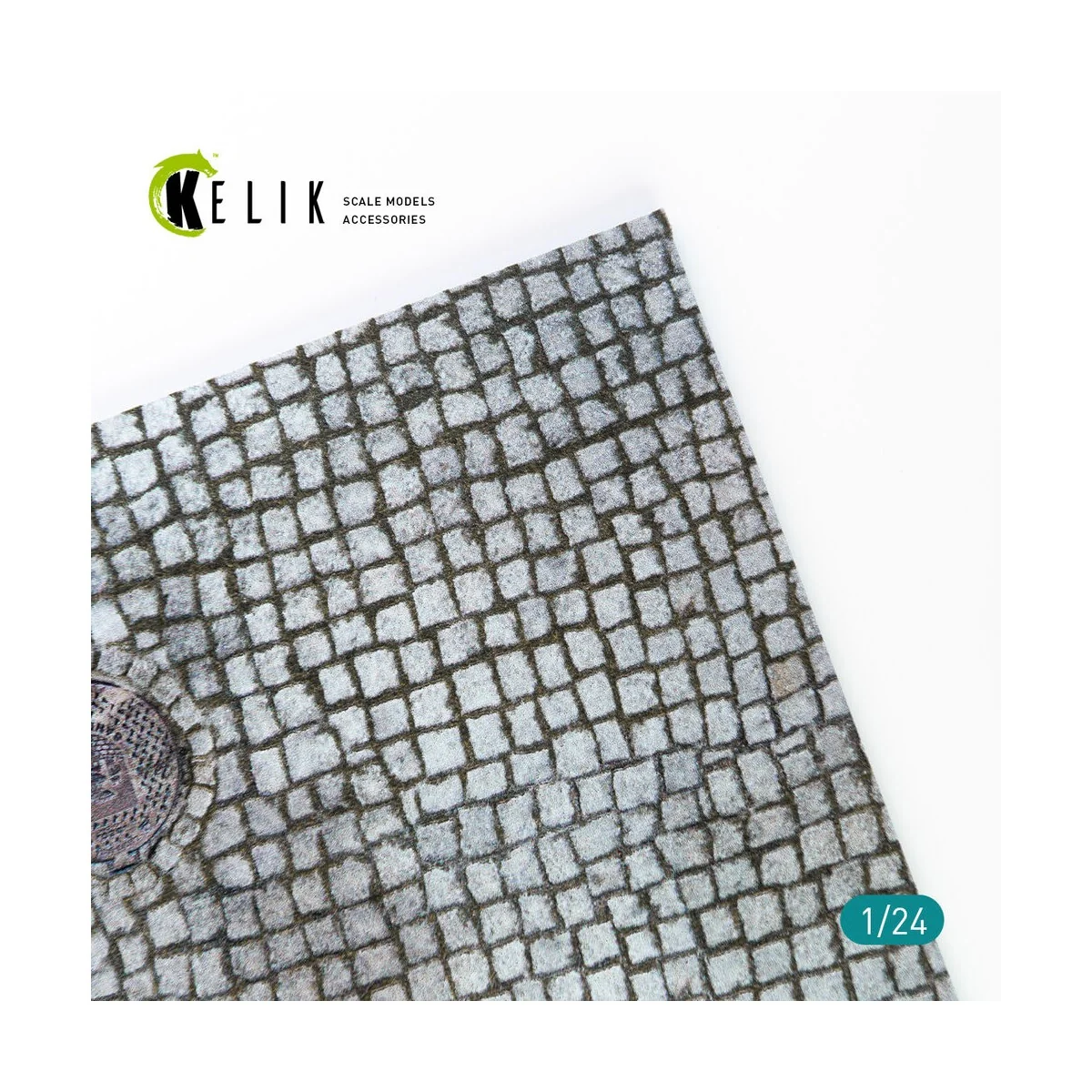 Paving stone road Base - Acrylic 3 mm (180 x 357 mm) (210 g), 1/24 ...
