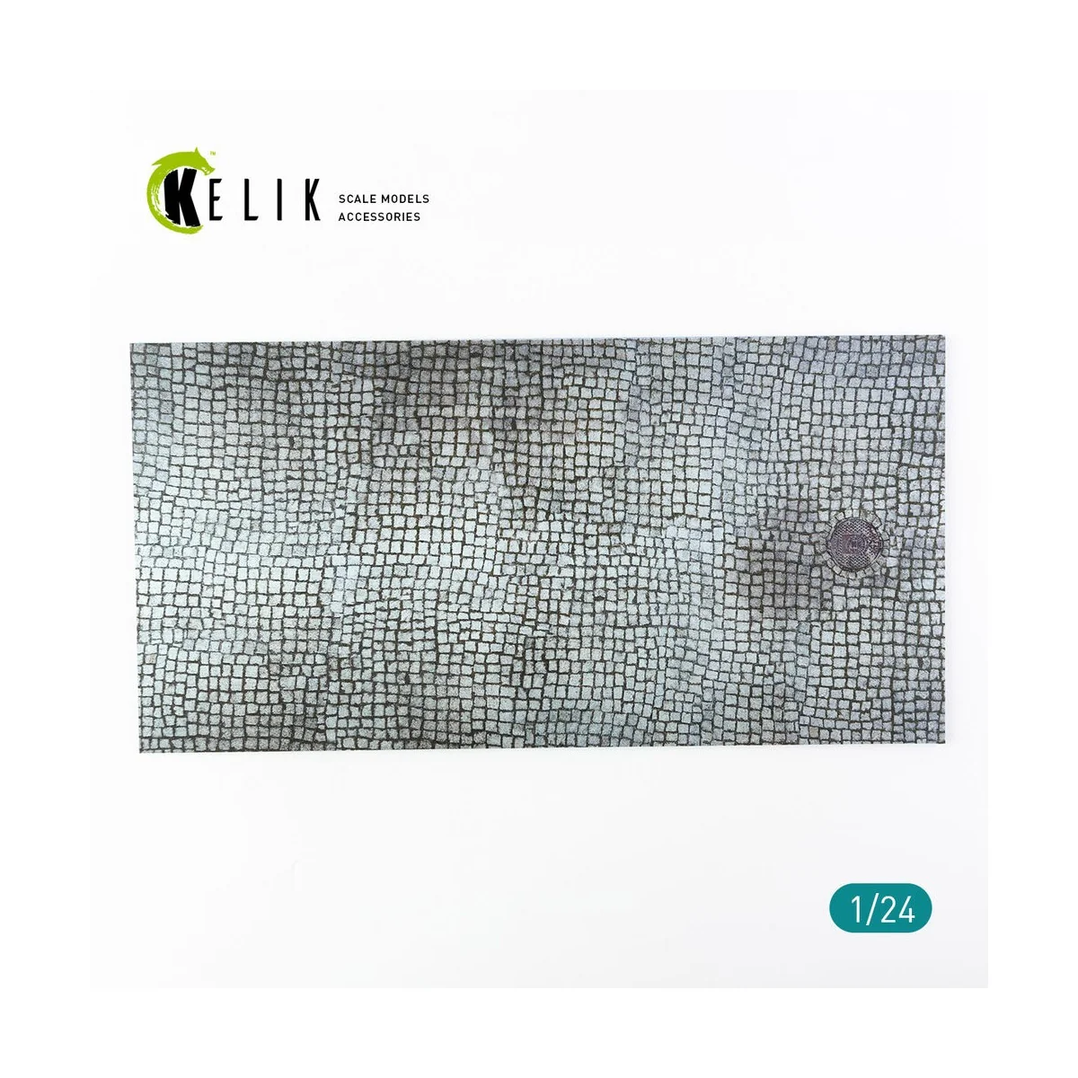 Paving stone road Base - Acrylic 3 mm (180 x 357 mm) (210 g), 1/24 ...