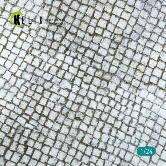 Paving stone road Base - Acrylic 3 mm (180 x 357 mm) (210 g) 1/24 -... Paving stone road Base - Acrylic 3 mm (180 x 357 mm) (210 g) 1/24 -...