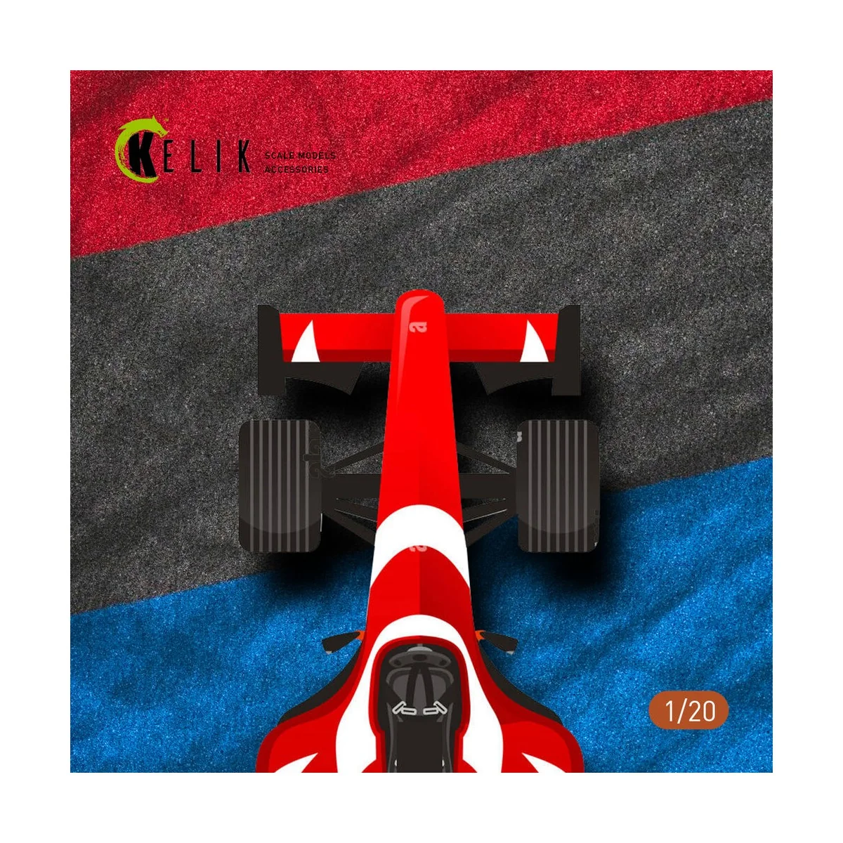 Paul Ricard Circuit Base - Acrylic 3 mm (180 x 357 mm) (210 g) (1/2...