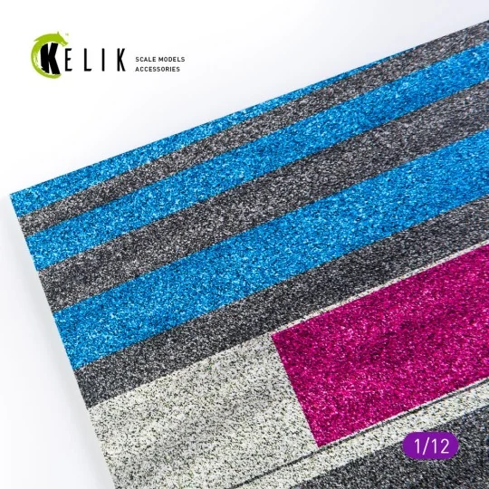 Asphalt road Moto race track type 3 Base - Acrylic 3 mm (180 x 357 ...