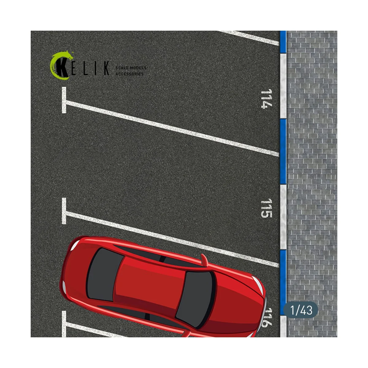Supermarket Parking type 2 Base - Acrylic 3 mm (180 x 357 mm) (210 ...