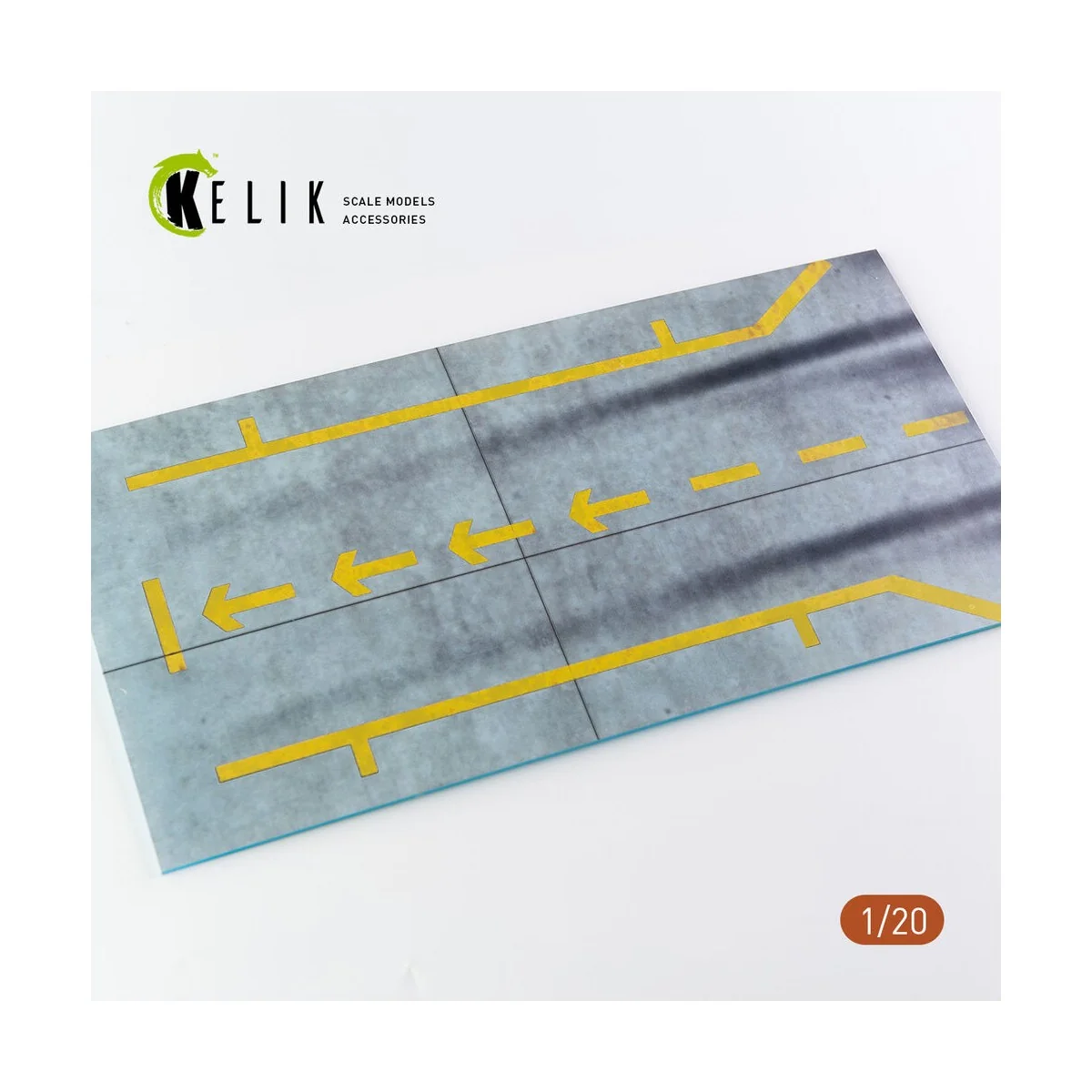 Pit-F1 Pitstop Type 1 Base - Acrylic 3 mm (180 x 357 mm) (210 g) (1...