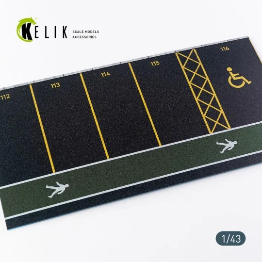 Supermarket Parking type 1 Base - Acrylic 3 mm (180 x 357 mm) (210 ...