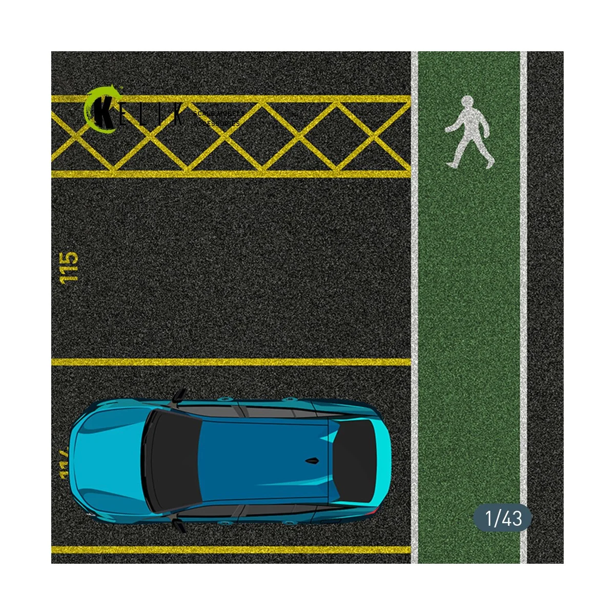 Supermarket Parking type 1 Base - Acrylic 3 mm (180 x 357 mm) (210 ...