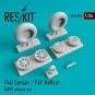 F4U Corsair / F6F Hellcat NAVY wheels set 1/24 - ResKit Models RS24...