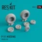 P-51 Mustang wheels set 1/24 - ResKit Models RS24-0003