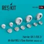 Harrier GR.1/GR.3/AV-8A/FRS.1/Sea Harrier wheels set 1/24 - ResKit ...