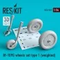 Bf-109G wheels set type 1 (weighted), 1/24 - ResKit Models RS24-0009