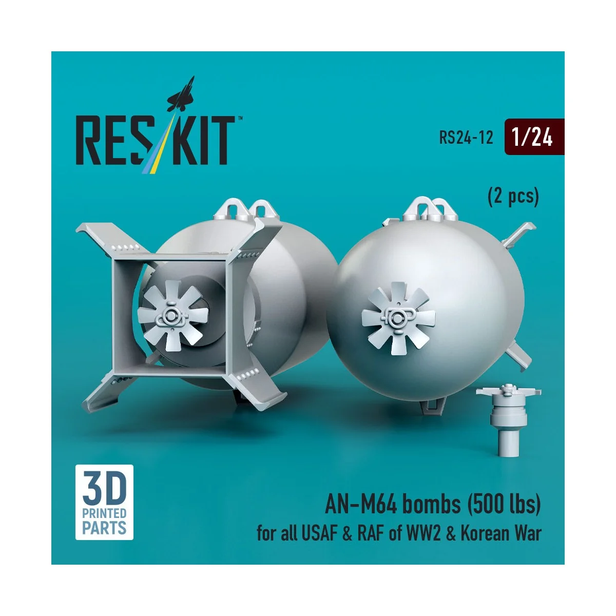 AN-M64 bombs (500 lbs) for all USAF & RAF of WW2 & Korean War (2 pc... AN-M64 bombs (500 lbs) for all USAF & RAF of WW2 & Korean War (2 pc...