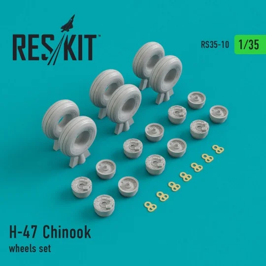 H-47 Chinook wheels set 1/35 - ResKit Models RS35-0010