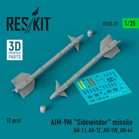 AIM-9M Sidewinder missile (AH-1J, AH-1Z, AH-1W, AH-64) (2 pcs) (3D ...