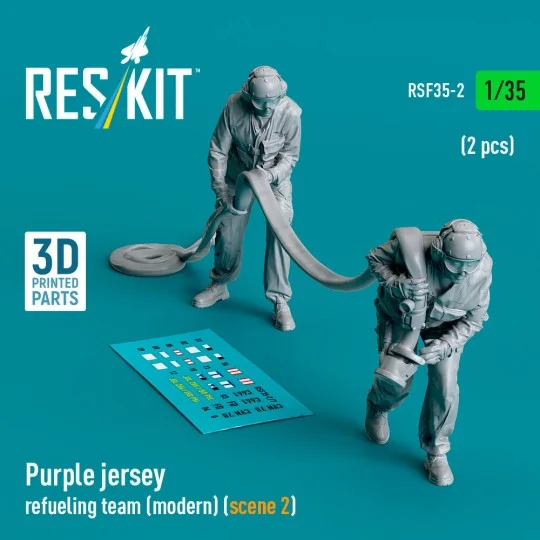 Purple jersey refueling team (modern) (scene 2) (2 pcs) (3D Printed... Purple jersey refueling team (modern) (scene 2) (2 pcs) (3D Printed...