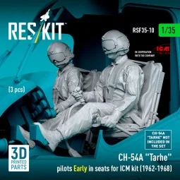 CH-54A Tarhe pilots Early in seats for ICM kit (1962-1968) (3 pcs) ...