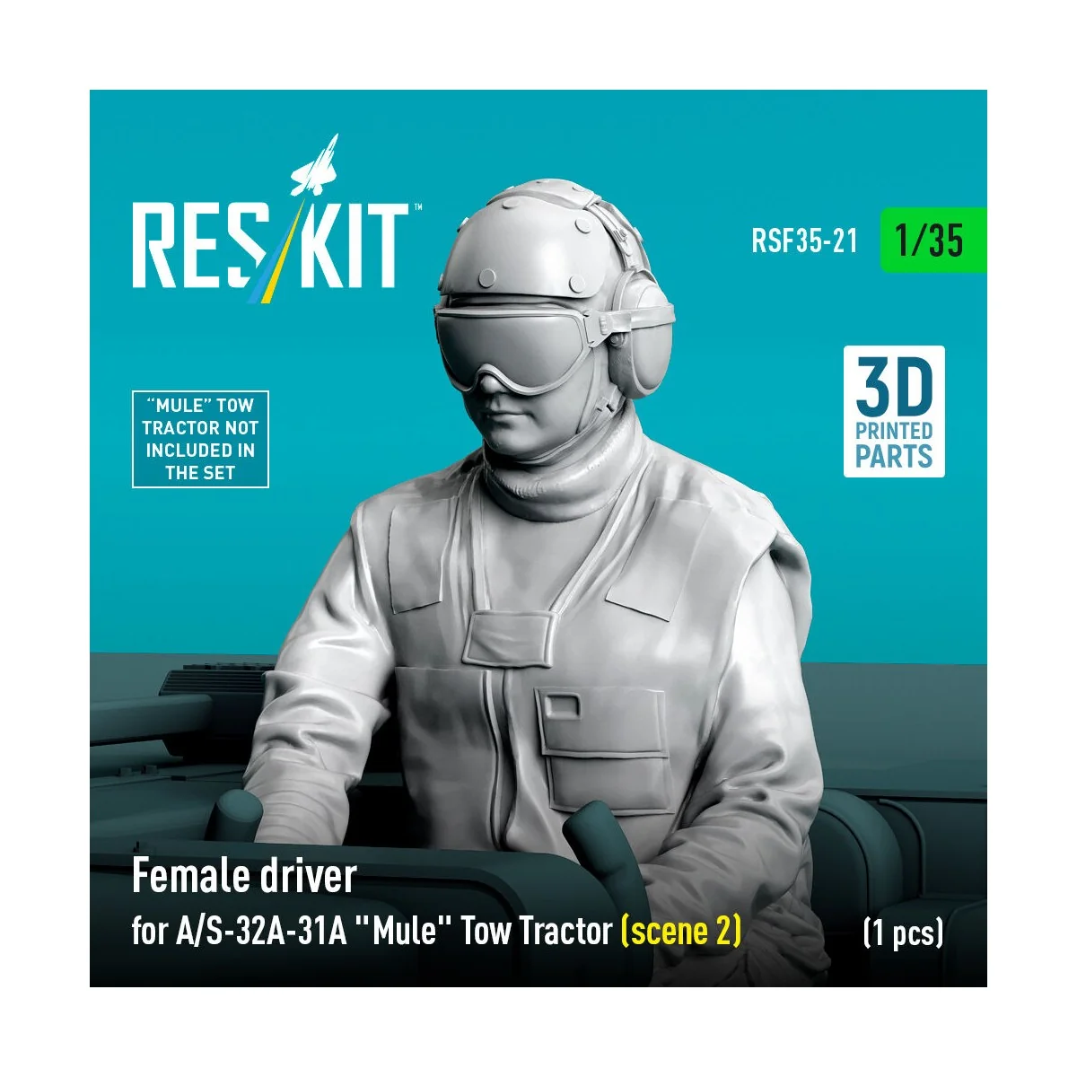 Female driver for A/S-32A-31A Mule Tow Tractor (scene 2) (1 pcs) (3...