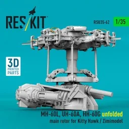 MH-60L, UH-60A, HH-60G unfolded main rotor for Kitty Hawk / Zimimod...