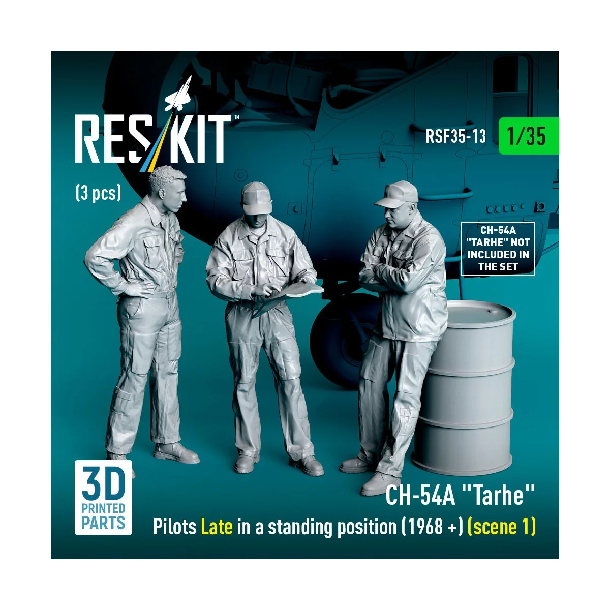 CH-54A Tarhe pilots Late in a standing position (1968 +) (scene 1) ...