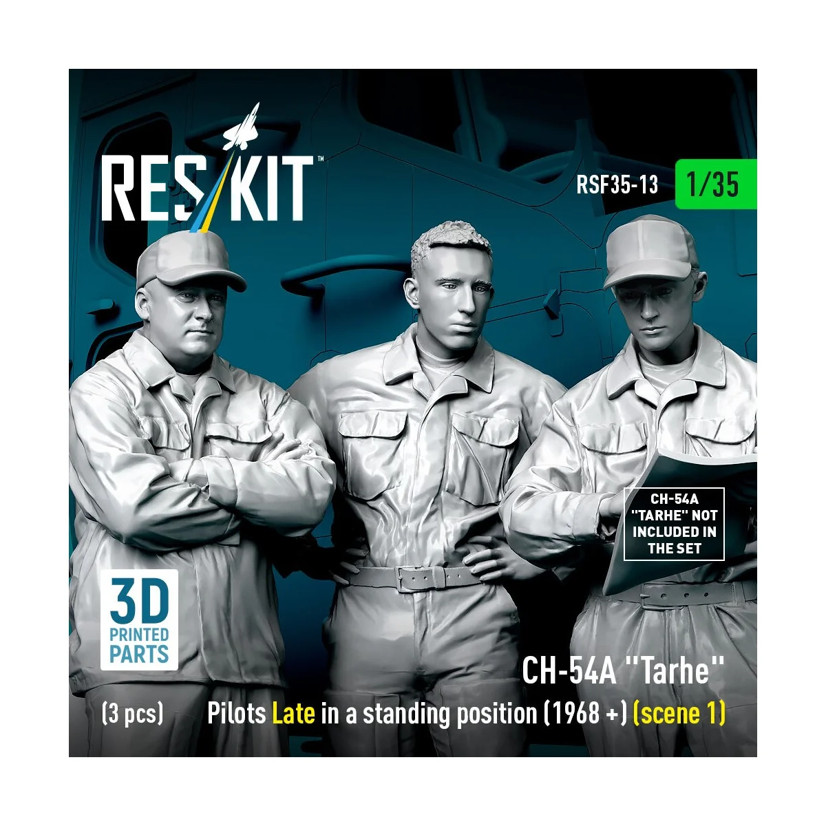 CH-54A Tarhe pilots Late in a standing position (1968 +) (scene 1) ...