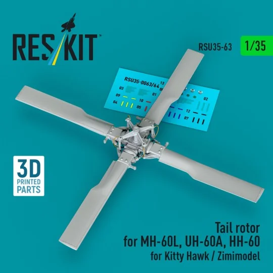 Tail rotor for MH-60L, UH-60A, HH-60 for Kitty Hawk / Zimimodel (3D... Tail rotor for MH-60L, UH-60A, HH-60 for Kitty Hawk / Zimimodel (3D...