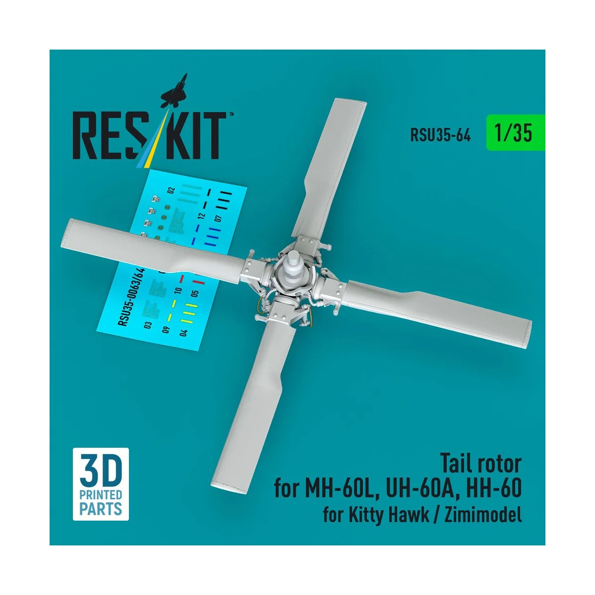 Tail rotor for SH-60B, SH-60F, HH-60H, MH-60R, MH-60S for Kitty Haw... Tail rotor for SH-60B, SH-60F, HH-60H, MH-60R, MH-60S for Kitty Haw...