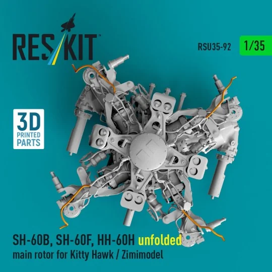 SH-60B, SH-60F, HH-60H unfolded main rotor for Kitty Hawk / Zimimod...