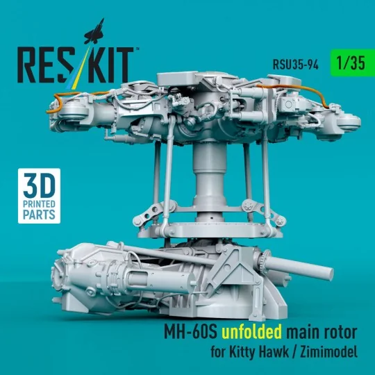 MH-60S unfolded main rotor for Kitty Hawk / Zimimodel (3D Printed) ...