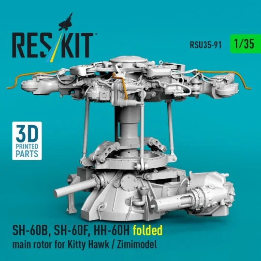 SH-60B, SH-60F, HH-60H folded main rotor for Kitty Hawk / Zimimodel... SH-60B, SH-60F, HH-60H folded main rotor for Kitty Hawk / Zimimodel...