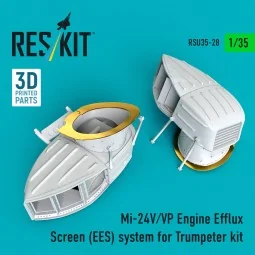 Mi-24 (V,VP) Engine Efflux Screen (EES) system for Trumpeter kit (3...
