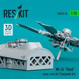 Mi-24 Hind main rotor for Trumpeter kit (3D Printed) 1/35 - ResKit ...