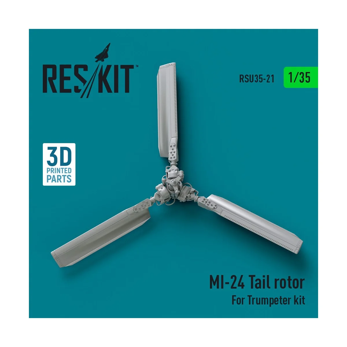 Mi-24 tail rotor for Trumpeter kit (3D printed) 1/35 - ResKit Model...