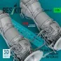 CH-54A Tarhe engines for ICM kit (3D Printed), 1/35 - ResKit Models...