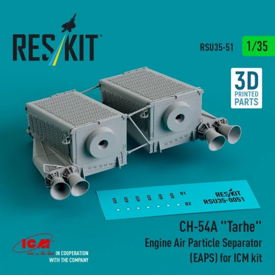 CH-54A Tarhe Engine Air Particle Separator (EAPS) for ICM kit (3D P...