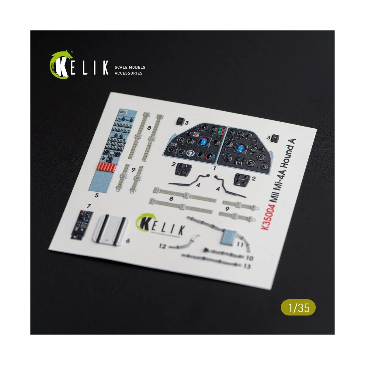 Mi-4 interior 3D decals for Trumpeter kit, 1/35 - Kelik K35004