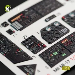 Mi-17 NATO (Black version) - Interior 3D Decal for Trumpeter 1/35 -...