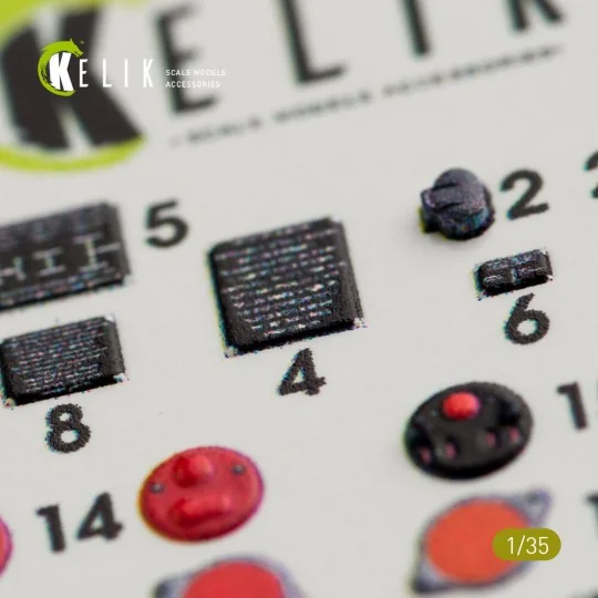 GAZ 69 4x4 Utility Truck interior 3D decals for Bronco kit 1/35 - K...