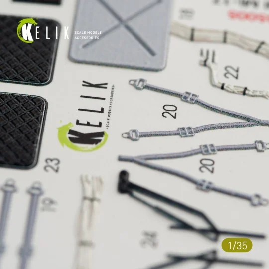 Mi-17 NATO (Black version) - Interior 3D Decal for Trumpeter 1/35 -...