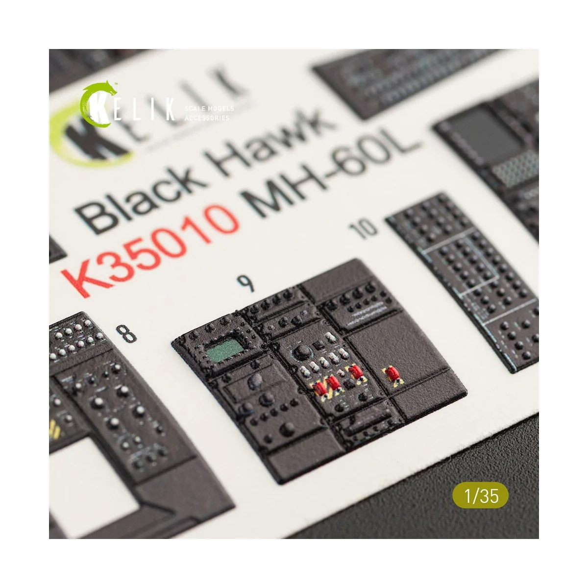 MH-60L Black Hawk interior 3D decals for Kitty Hawk / Zimimodel kit...