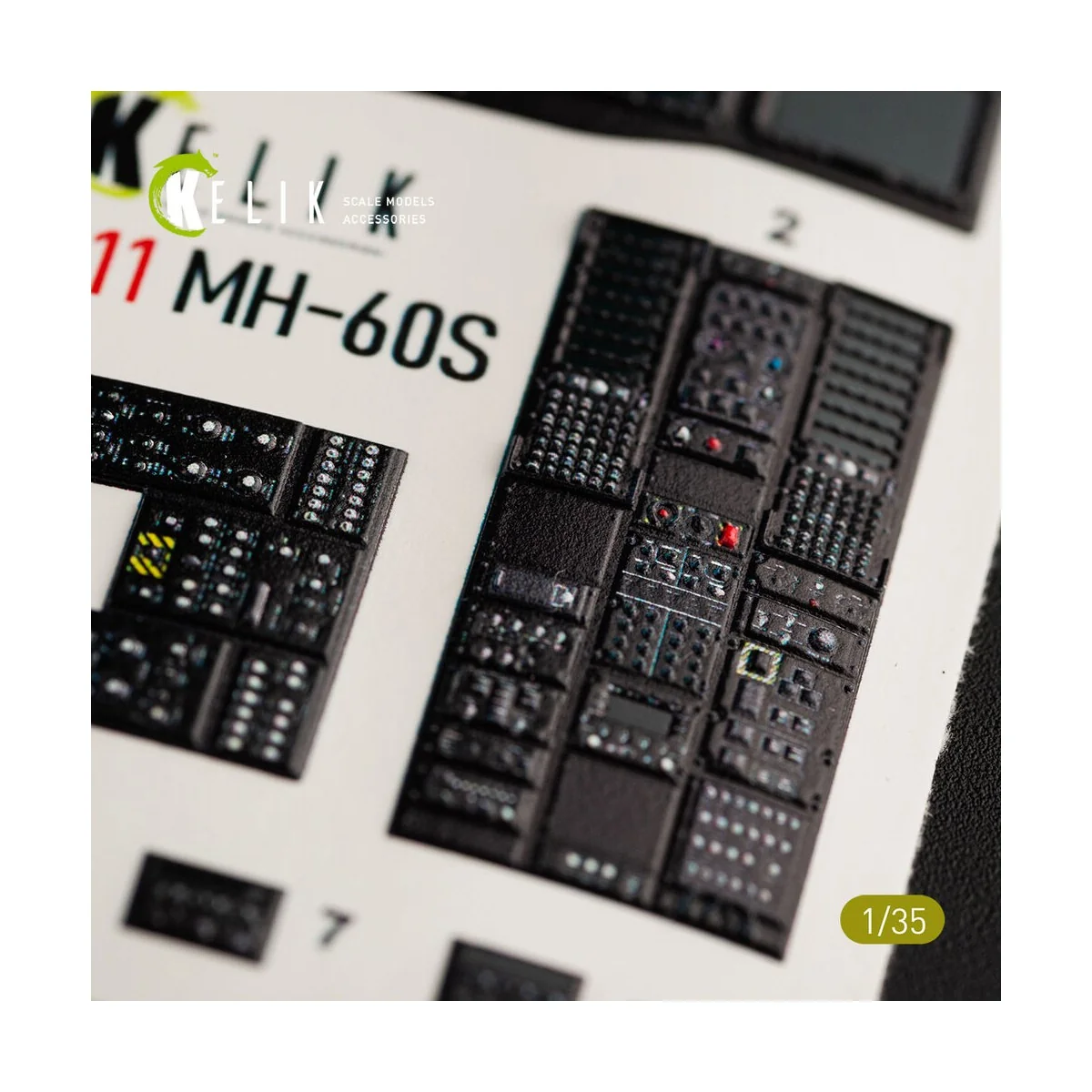 MH-60S Knight Hawk interior 3D decals for Kitty Hawk / Zimimodel ki...