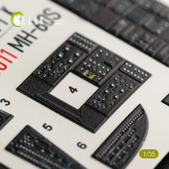 MH-60S Knight Hawk interior 3D decals for Kitty Hawk / Zimimodel ki...