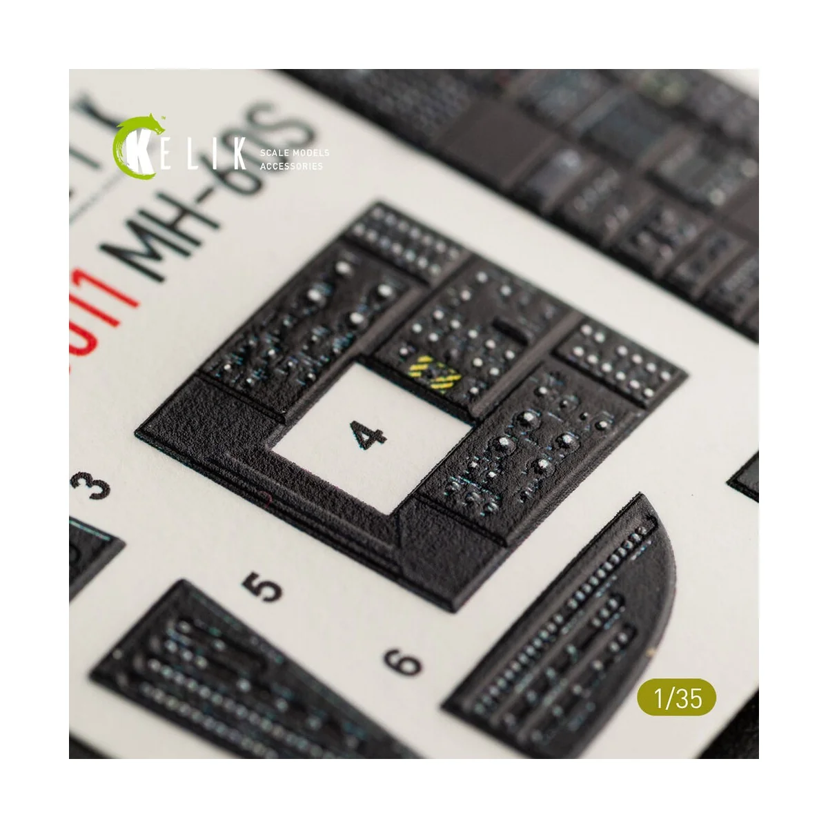 MH-60S Knight Hawk interior 3D decals for Kitty Hawk / Zimimodel ki...