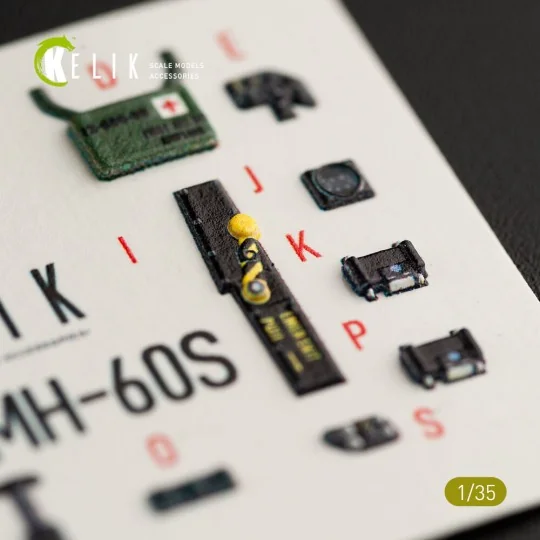 MH-60S Knight Hawk interior 3D decals for Kitty Hawk / Zimimodel ki...