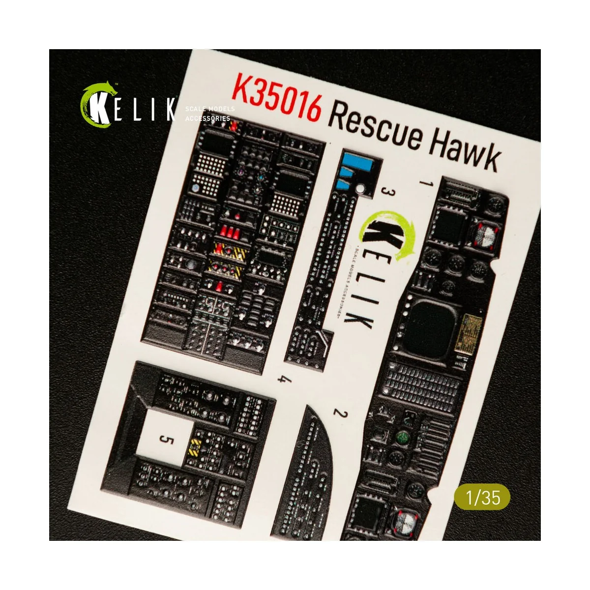 HH-60H Rescue Hawk interior 3D decals for Kitty Hawk / Zimimodel ki...
