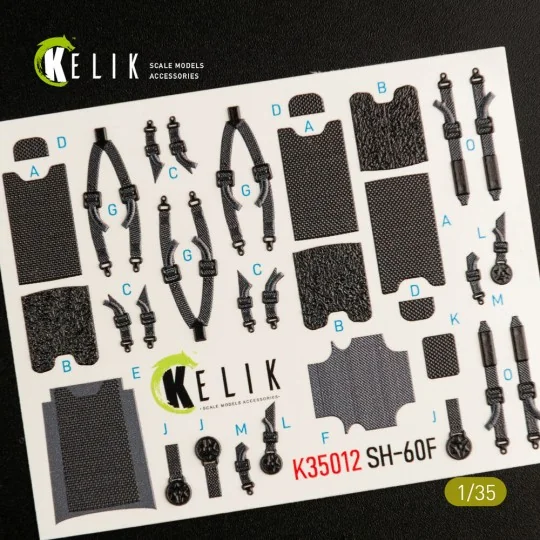 SH-60F Ocean Hawk interior 3D decals for Kitty Hawk / Zimimodel kit...